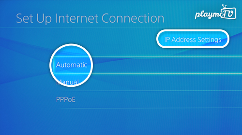 Ip address hot sale settings ps4